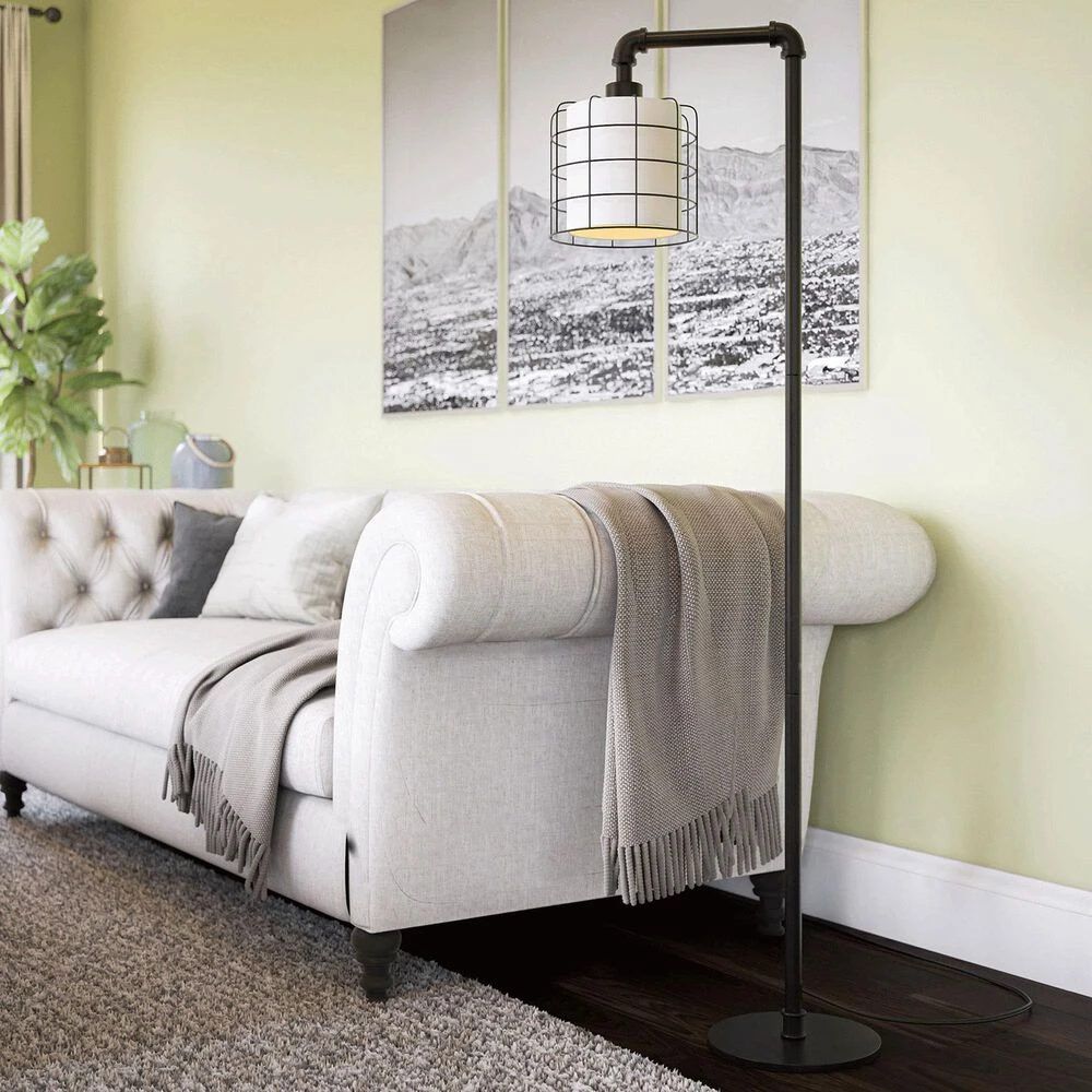 Kenroy Alcatraz Floor Lamp In Bronze Graphite 4 Kenroy Alcatraz Floor Lamp In Bronze Graphite - Image 2