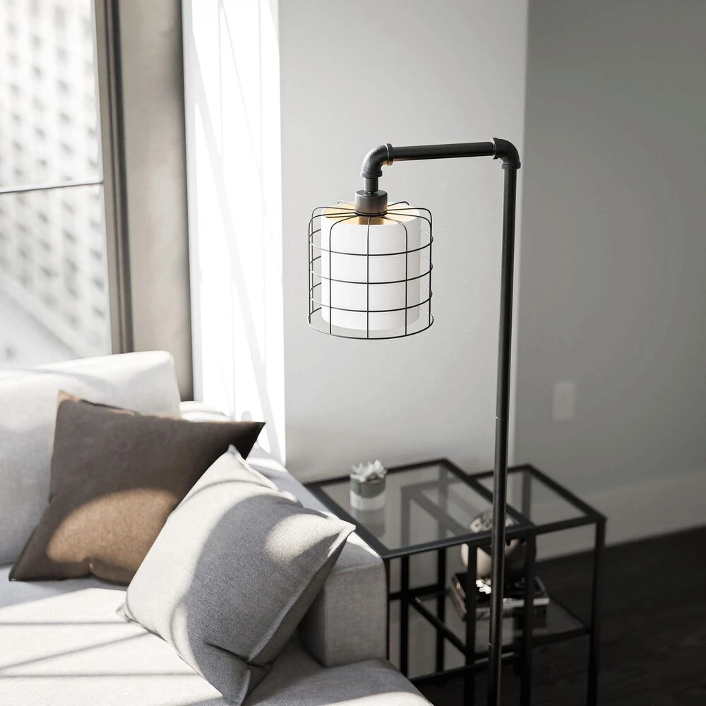Kenroy Alcatraz Floor Lamp In Bronze Graphite 6 Kenroy Alcatraz Floor Lamp In Bronze Graphite - Image 4