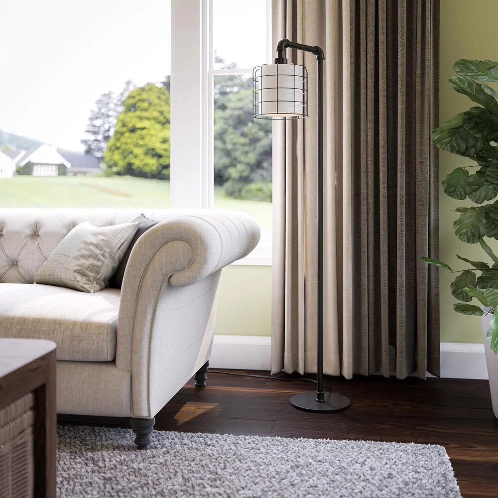 Kenroy Alcatraz Floor Lamp In Bronze Graphite 11 Kenroy Alcatraz Floor Lamp In Bronze Graphite - Image 9