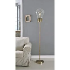 Kenroy Edison Floor Lamp In Antique Brass -Home Decor Store 63689608 7