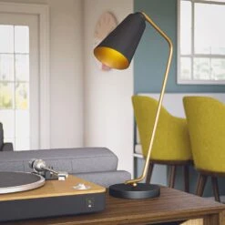 Kenroy Alvar Desk Lamp In Antique Brass -Home Decor Store 63689855 11