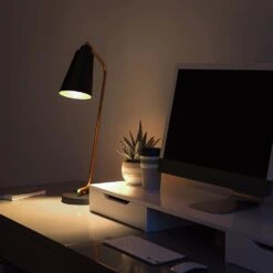 Kenroy Alvar Desk Lamp In Antique Brass -Home Decor Store 63689855 12