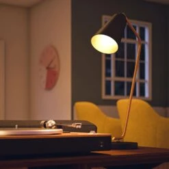 Kenroy Alvar Desk Lamp In Antique Brass -Home Decor Store 63689855 13