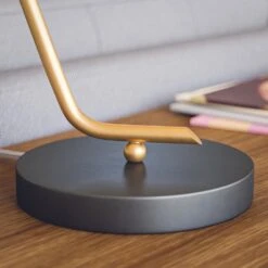 Kenroy Alvar Desk Lamp In Antique Brass -Home Decor Store 63689855 3