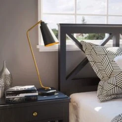 Kenroy Alvar Desk Lamp In Antique Brass -Home Decor Store 63689855 8