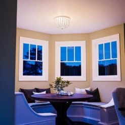 Kenroy Dumas 3-Light Flush Mount In Weathered White 26 Kenroy Dumas 3-Light Flush Mount In Weathered White -Home Decor Store 63689970 12