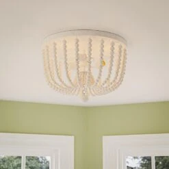 Kenroy Dumas 3-Light Flush Mount In Weathered White 17 Kenroy Dumas 3-Light Flush Mount In Weathered White -Home Decor Store 63689970 3