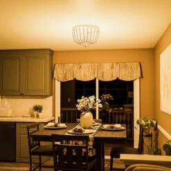 Kenroy Dumas 3-Light Flush Mount In Weathered White 22 Kenroy Dumas 3-Light Flush Mount In Weathered White -Home Decor Store 63689970 8