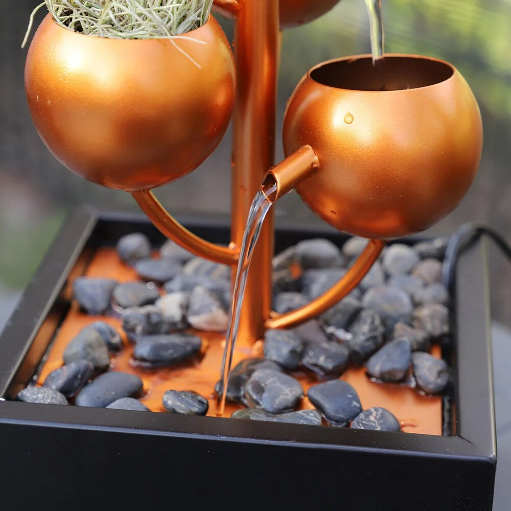 Kenroy Hydros Tabletop Fountain In Matte Copper And Black 8 Kenroy Hydros Tabletop Fountain In Matte Copper And Black - Image 6