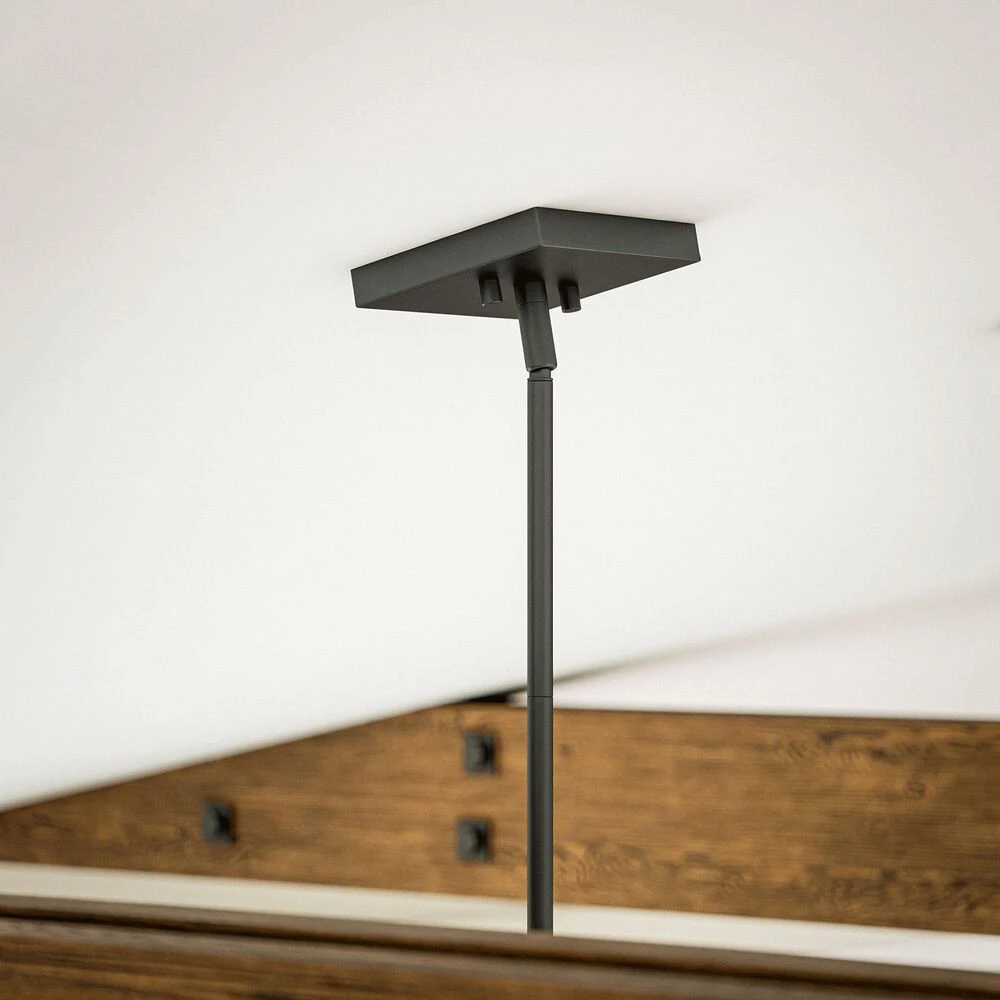 Kenroy Pioneer 1-Light Mini Pendant In Matte Black And Galvanized 9 Kenroy Pioneer 1-Light Mini Pendant In Matte Black And Galvanized - Image 7