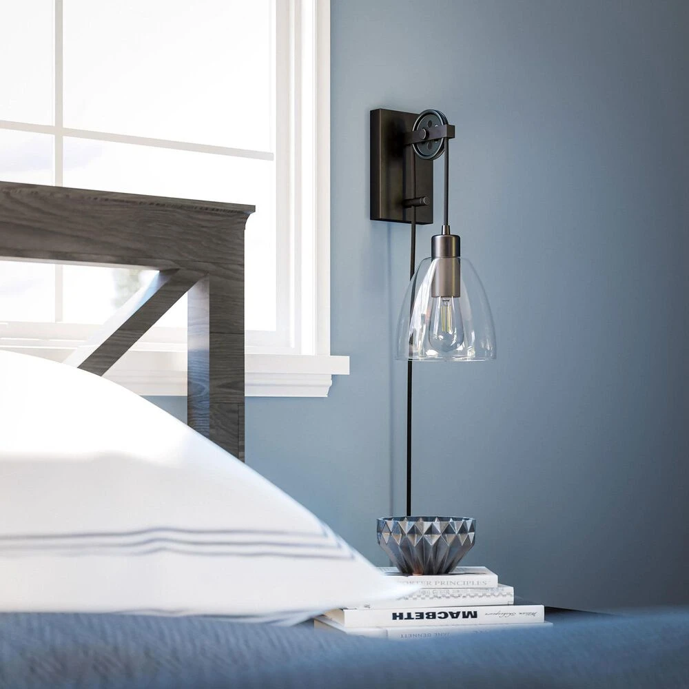 Kenroy Edis 1-Light Portable Lamp In Blackened Oil Rubbed Bronze 8 Kenroy Edis 1-Light Portable Lamp In Blackened Oil Rubbed Bronze - Image 6