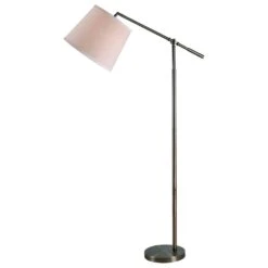 Kenroy Tilt Floor Lamp In Dark Antique Brass