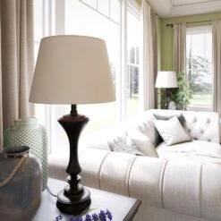 Kenroy Isabella Table Lamp In Brushed Copper Bronze (Set Of 2) -Home Decor Store 63690317 7