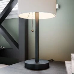 Kenroy Table Tom Accent Lamp In Matte Black -Home Decor Store 63690366 4