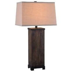 Kenroy Chuck Table Lamp In Brown