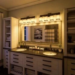 Kenroy Plateau 4-Light Vanity In Oil Rubbed Bronze 14 Kenroy Plateau 4-Light Vanity In Oil Rubbed Bronze -Home Decor Store 63690481 5