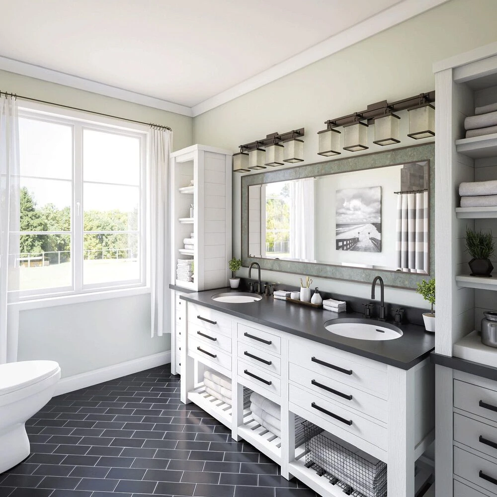 Kenroy Plateau 4-Light Vanity In Oil Rubbed Bronze 10 Kenroy Plateau 4-Light Vanity In Oil Rubbed Bronze - Image 8