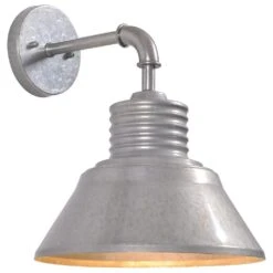 Kenroy Sully Patio Wall Lantern In Galvanized