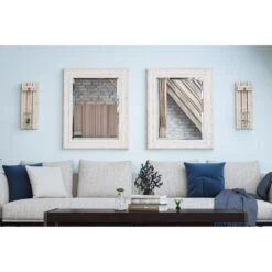 Kenroy Warren Small Wall Mirror In Distressed White -Home Decor Store 63690549 4