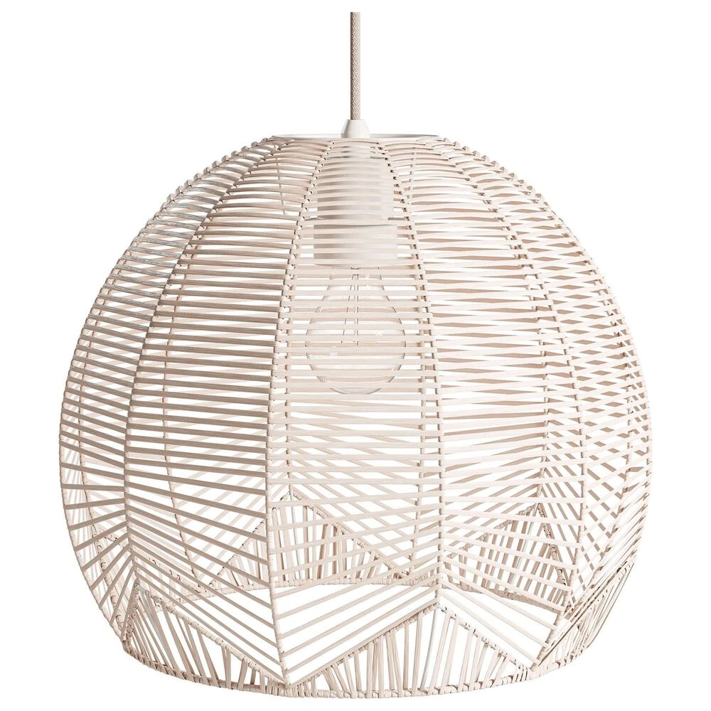 Kenroy Noel 1-Light Pendant In Natural Tan 3 Kenroy Noel 1-Light Pendant In Natural Tan