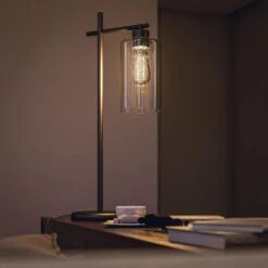 Kenroy Dani Desk Lamp In Graphite -Home Decor Store 63690663 8