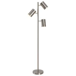 Kenroy Beech Tree Floor Lamp In Brush Steel
