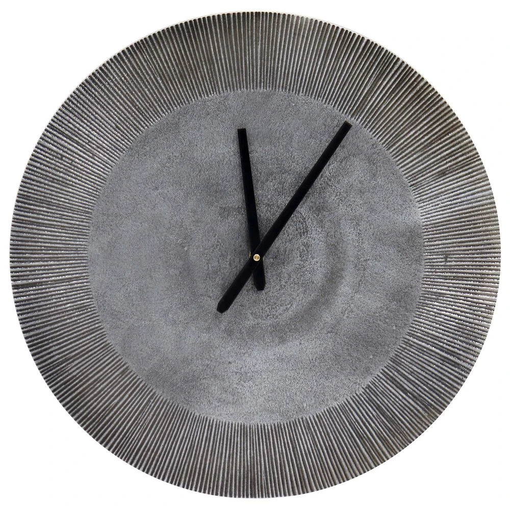 Kenroy Shiloh Wall Clock In Zinc 3 Kenroy Shiloh Wall Clock In Zinc