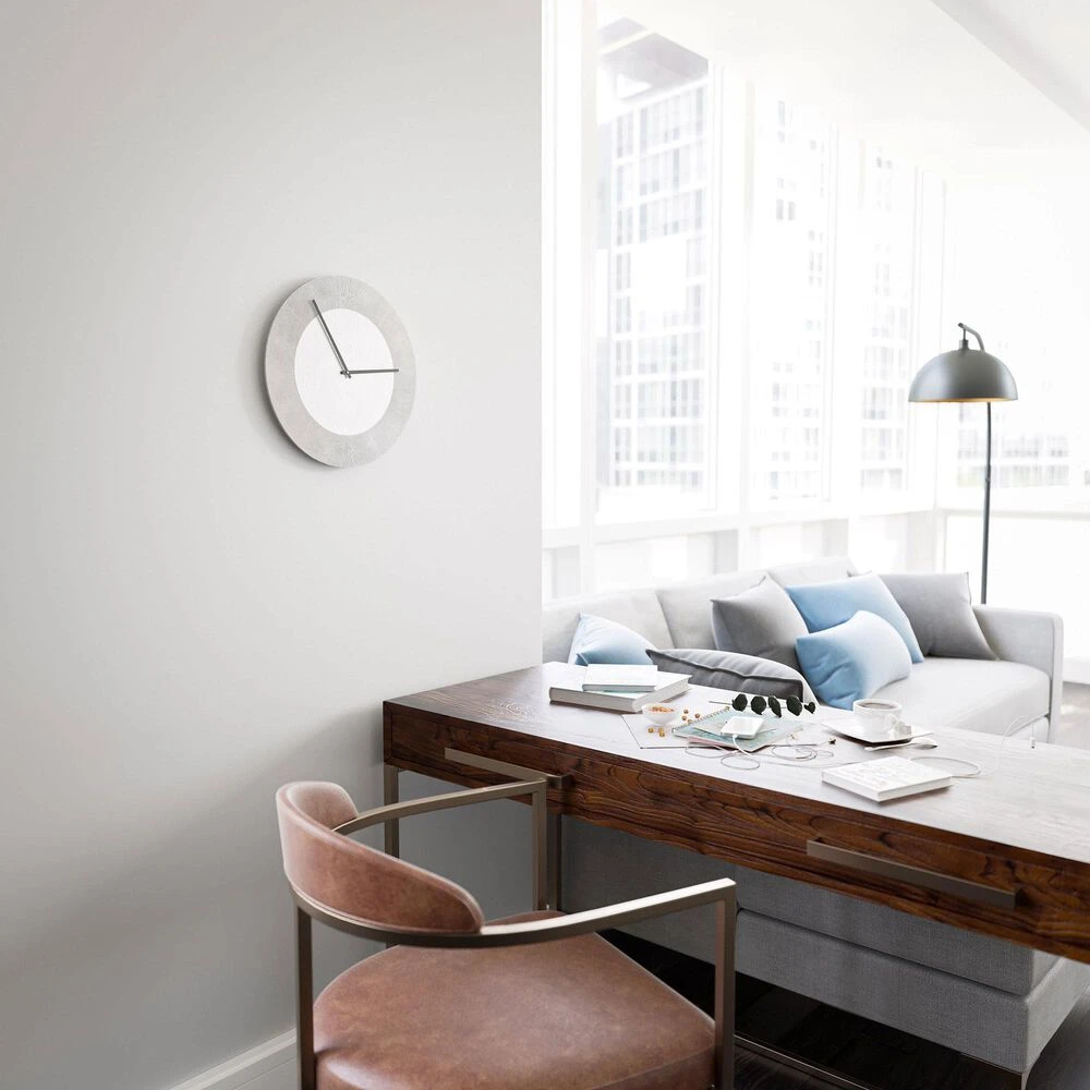 Kenroy Shiloh Wall Clock In Zinc 6 Kenroy Shiloh Wall Clock In Zinc - Image 4