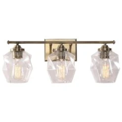 Kenroy Ramona 3-Light Vanity In Antique Brass