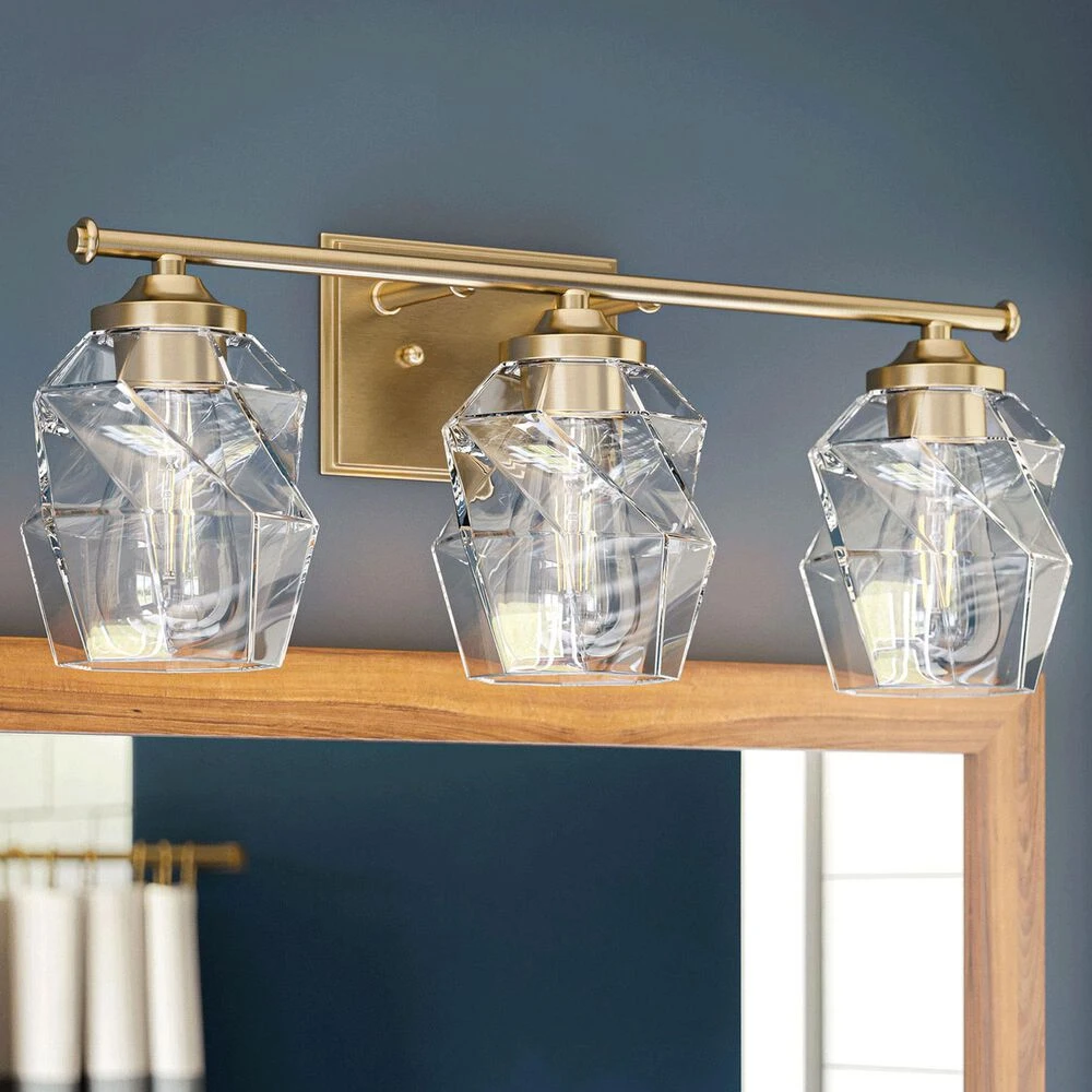 Kenroy Ramona 3-Light Vanity In Antique Brass 4 Kenroy Ramona 3-Light Vanity In Antique Brass - Image 2