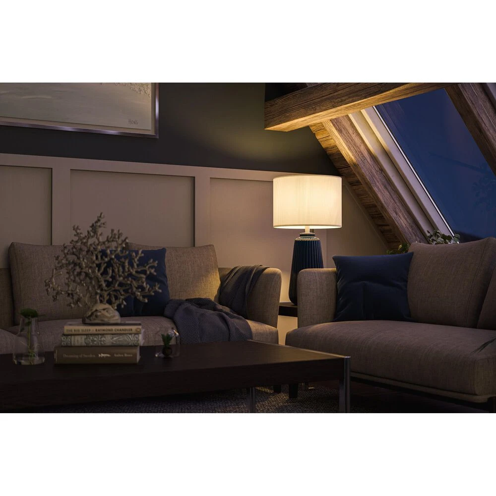 Kenroy Ziggy Table Lamp In Navy And Brushed Steel 9 Kenroy Ziggy Table Lamp In Navy And Brushed Steel - Image 7