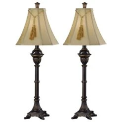 Kenroy Rowan Buffet Lamp In Metallic Bronze (Set Of 2)