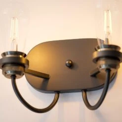 Kenroy Damien 2-Light Wall Sconce In Black -Home Decor Store 63690960 4