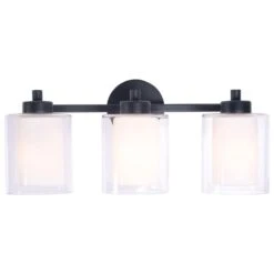 Kenroy Orienta 3-Light Vanity In Matte Black