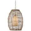 Kenroy Seagrass 1-Light Pendant In Tan -Home Decor Store 63691216 1