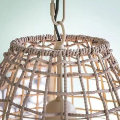 Kenroy Seagrass 1-Light Pendant In Tan -Home Decor Store 63691216 3
