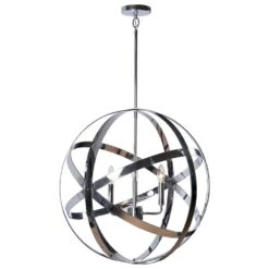 Kenroy Global 3-Light Chandelier In Silver