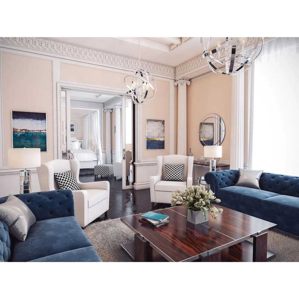 Kenroy Global 3-Light Chandelier In Silver 9 Kenroy Global 3-Light Chandelier In Silver - Image 7