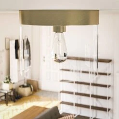 Kenroy Capri 1-Light Flush Mount In Antique Brass -Home Decor Store 63691299 4