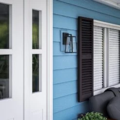 Kenroy Fiely 1-Light Small Wall Lantern In Sandy Black -Home Decor Store 63691315 5