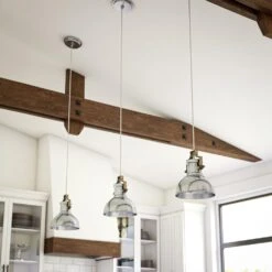 Kenroy Nautilus 1-Light Mini Pendant In Antique Nickel -Home Decor Store 63691430 5