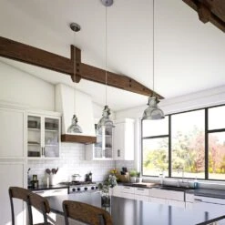 Kenroy Nautilus 1-Light Mini Pendant In Antique Nickel -Home Decor Store 63691430 7