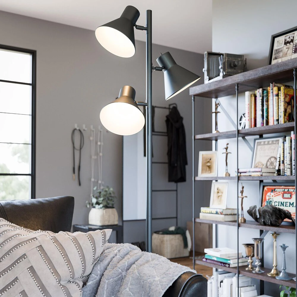 Kenroy Ash Floor Lamp In Black 7 Kenroy Ash Floor Lamp In Black - Image 5