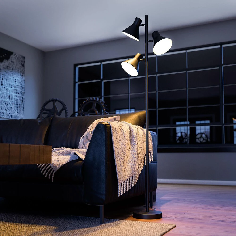 Kenroy Ash Floor Lamp In Black 8 Kenroy Ash Floor Lamp In Black - Image 6