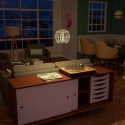 Kenroy Mindi 1-Light Swag Pendant In Weathered White -Home Decor Store 63691729 7