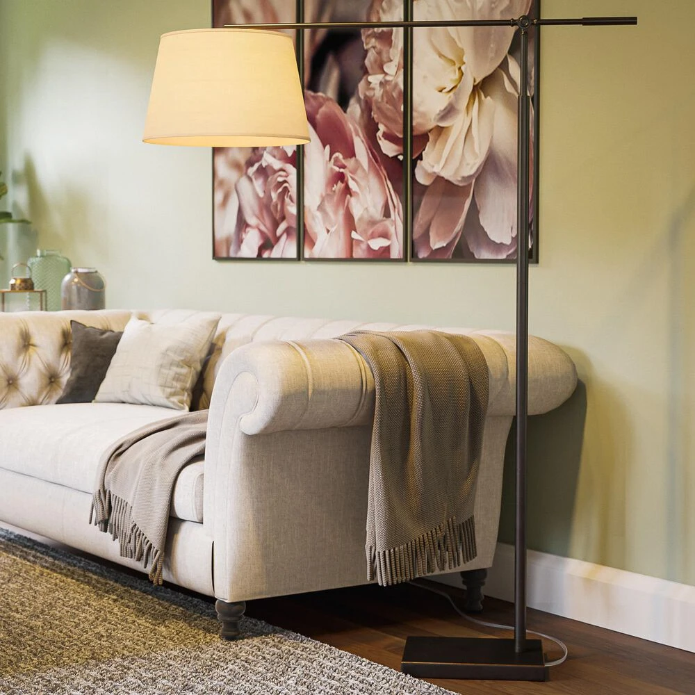 Kenroy Everett Adjustable Floor Lamp In Oil Rubbed Bronze 4 Kenroy Everett Adjustable Floor Lamp In Oil Rubbed Bronze - Image 2