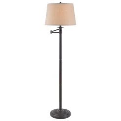 Kenroy Riverside Swing Arm Floor Lamp In Copper Bronze