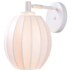 Kenroy Ash 1-Light Wall Sconce In Matte White