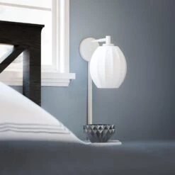 Kenroy Ash 1-Light Wall Sconce In Matte White 13 Kenroy Ash 1-Light Wall Sconce In Matte White -Home Decor Store 63691877 5