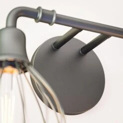 Kenroy Cagney 2-Light Vanity In Black -Home Decor Store 63691885 4